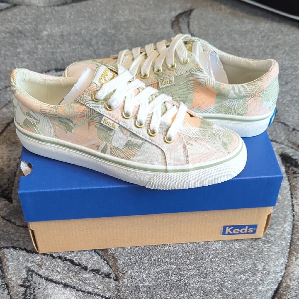 Keds Tropical Print Sneakers Women's Size 6 Brand New